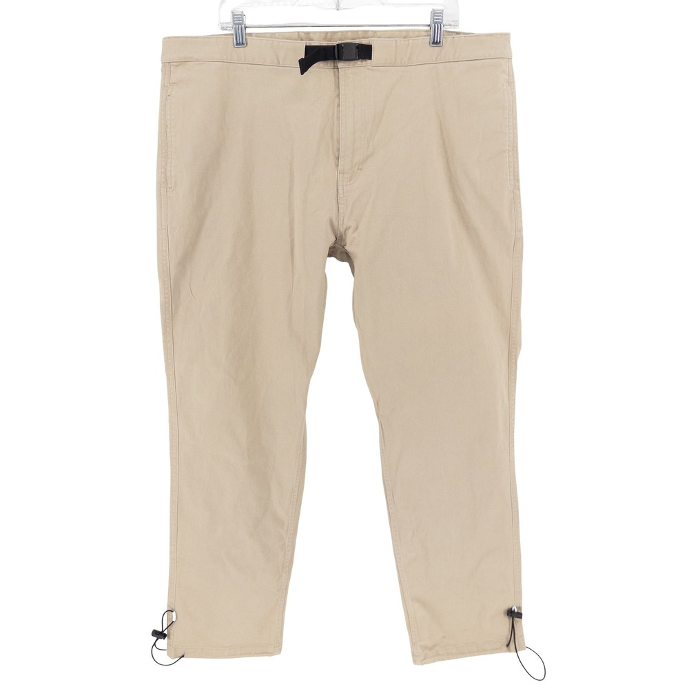 Bearded Goat Mens XL Boundless Pant Tan Adjustable Bungee Hem Huckberry Hiking - Picture 2 of 16